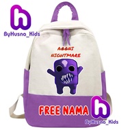 AOONI NIGHTMARE AO ONI NIGHTMARE ROBLOX CHARACTER CHILDREN'S BACKPACK FOR KINDERGARTEN,/, ELEMENTARY
