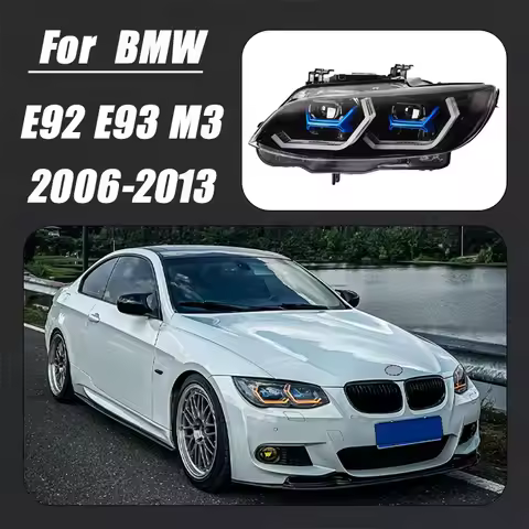 Car For BMW E92 E93 Headlights M3 2006-2013 Upgrade Modified to New DRL Dynamic Turn Signal LED Head