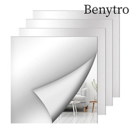 BENYTRO 1pc Acrylic Mirror Sheet, Shatterproof Simple Non Glass Mirror Stickers,  Self Adhesive DIY 