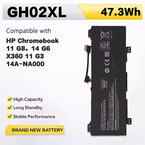PowerHub GH02XL Laptop Battery For HP Chromebook 14A-NA0000 x360 14A 11 G8 HSTNN-DB9M IB9C L75783-00