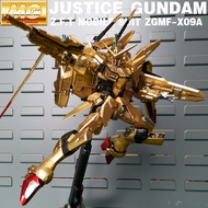 BANDAI MG 1/100 ZGMF-X19A INFINITE JUSTICE GUNDAM Electroplate Shiny Gold Toy Model Boy Gift Action