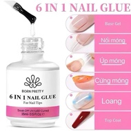 Gel đa năng 6 in 1 Born Pretty chính hãng chai 15ml chuyên dụng nghành nail