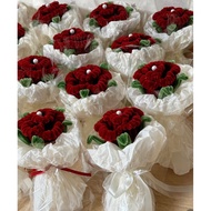 Velvet rose bouquet for valentine, March 8