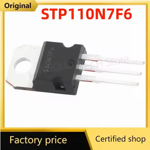 10PCS/Lot STP110N7F6 110N7F6 TO-220 N-Channel MOS FET 110A 68V