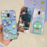 Case for Samsung Galaxy J2 Pro 2018 J250F / Samsung Grand Prime Pro Cover TPU Space man flower Printing Casing