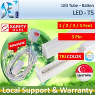 LED T5 Batten - 1~4 feet (0.3m to 1.2m) 3000K 6000K Tri-Color