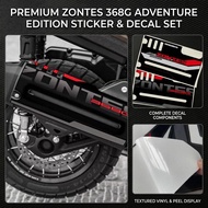For ZONTES 368G zontes368G 368 G Exhaust Protector Sticker Motorcycle Exhaust Guard Decal Heat Resis