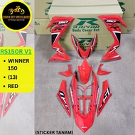 (STICKER TANAM/AIRBRUSH) RAPIDO COVER SET RS150R V1 WINNER 150 (13) RED