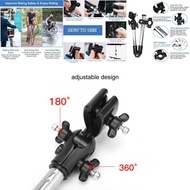 Plastic ABS Foldable Umbrella Holder With Multiple Adjustment Design For Bikes And Wheelchairs
