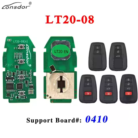 Lonsdor LT20-08 Smart Car Key Fob Board #: 0410 for For Toyota RAV4 Avalon Work With K518ISE K518S K