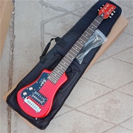 6 Strings Left Handed MINI Electric Guitar,Fixed Bridge Mahogany Body Rosewood Fingerboard Guitar  H