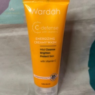 WARDAH C-Defense Energizing Creamy Wash 60 ml/Pembersih Wajah/Sabun Muka/Facial Foam Creamy Wash/Cre