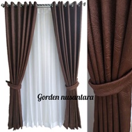 Gorden 1 Set Lengkap Pintu dan Jendela Gorden Polos Warna Gorden Jendela Gorden Ruang Tamu Gorden Pintu Gorden Kamar Tidur Hordeng 1 Set Korden Pintu Gorden Jendela 2 Kaca Gorden Murah Gorden Import Mewah tebal