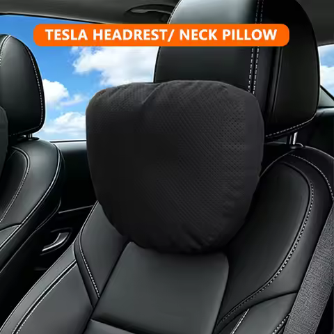 Car Headrest Waist Pillow 2026 Interior Accessories Comfortable Driv Fro Tesla Model 3/y BMW Volkswa