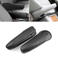 2* Black Side Seat Armrest Handle Leather Cover For Toyota Previa Estima 06-16