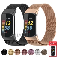Metal Strap Band Stainless Steel Bracelet For Fitbit Charge 5/Charge 6
