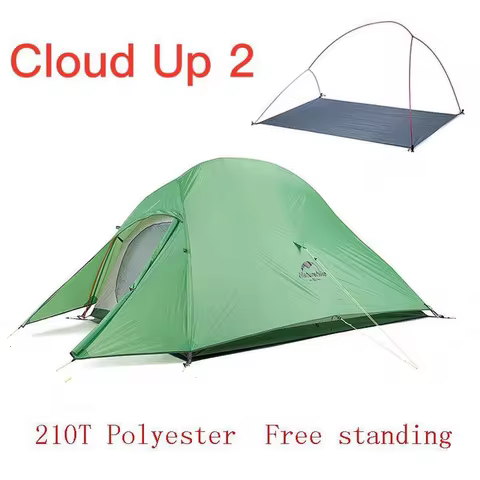 Naturehike Upgraded Cloud Up Serie 2 Camping Tent Waterproof Outdoor Hiking 20D 210T Freestanding Sy