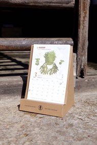 2022鹿角蕨插畫座枱月曆