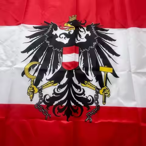 Austria National Emblem Flag 90*150cm Polyester printed Austrian Eagle Flag flag 3x5ft outdoor banne