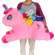 Boneka kuda poni little pony unicorn ukuran jumbo 1 meter Berlabel SNI