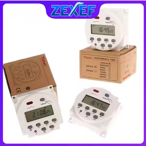 ZEXEF CN101A Timer Switch Solar Charge Controller Street Light Billboard Power Timer Relay 16A High 