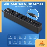 Card Reader 8in1 USB 2.0 USB Hub USB 2.0 MicroSD SD TF Card - CB220602