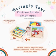Beringin Toys Small 9 Pcs Cartoon Puzzle / Educational Toys for Children Jigzaw Puzzle 9 Pieces Educ