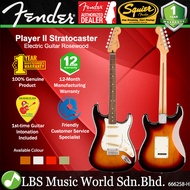 Fender Player II Stratocaster Contoured Alder Body Electric Guitar with SSS Pickup and Rosewood Fret
