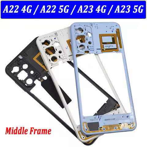 NEW Tested Middle Frame Holder Housing Replacement Repair Parts For Samsung A22 4G / A22 5G / A23 4G