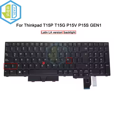 LA Latin backlit frame keyboard For Lenovo Thinkpad T15p Gen1/2 P15v Gen1/2 T15g P15s GEN1 5N20X2297