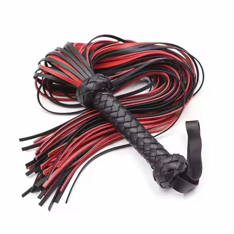 48cm Premium Suede Flogger Horse Whip for Horse Training Crop Whip Suede or Leather Covered Handle w