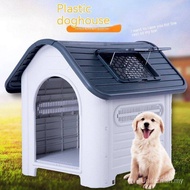 Small Medium Large Dog Outdoor Kennel Summer Four Seasons Universal Small House Rainproof Plastic Kennel Outdoor Waterproof Dog House