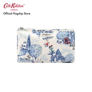 Cath Kidston Zip Make Up Bag  30 Years London Toile Cream กระเป๋า กระเป๋าเครื่องสำอางค์ กระเป๋าใส่ของใบเล็ก