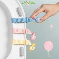 USNOW Toilet Lid Lifter, Cartoon Animals Self-Adhesive Toilet Lid Opener, Creative Non-slip Anti-dirty Avoid Touching Toilet Lifting Device Water Closet