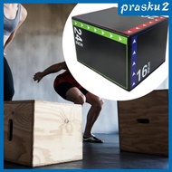 [Prasku2] Plyometric Jump Box Portable Jump Training Box Multifunction Plyo Box for Home Exercise Co