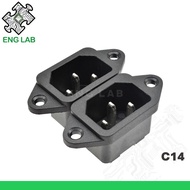 ENGLAB★C14 AC Female Connector, Rating 10A/250V PDU Style For Electric Vehicle Connector