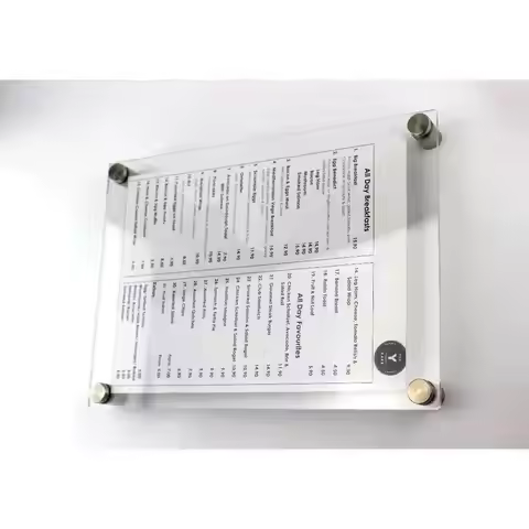 1pcs A4 A5 Wall Mounted Acrylic Plexiglass Poster Frames Perspex Floating Frames 12 Inches Photo Fra