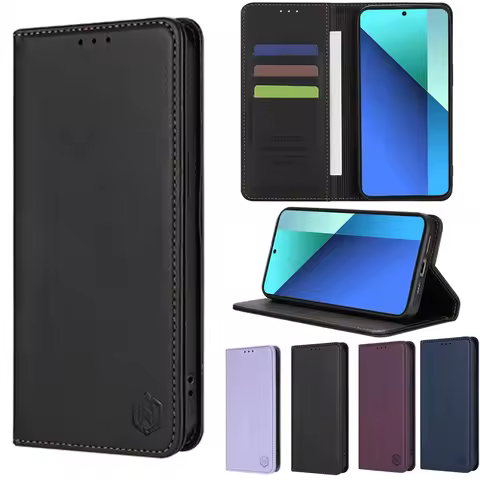 Wallet Skin Magnetic Slot Flip Leather Phone Case For Samsung Galaxy S25 Ultra S24 FE S23 S22 S21 S2