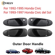 Honda Civic SR4 SR3 EG EG6 EG8 EG9 1992-1995 Outer Door Handle Exterior (Black) Civic EG EH