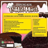 TEPUNG CAKE COKLAT EXTRA MOIST ( 1.2KG ,3.2KG & 5.2 KG )(BORONG)(TIADA FREE TOPPING)