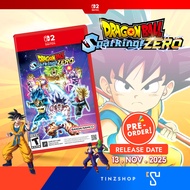 [Pre Order 13.11.25] (Switch2) Tinzshop Nintendo Switch 2 Game DRAGON BALL Sparking! ZERO (Key Card)