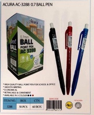 Acura Ballpoint Ball Pen 0.7mm Acura 2288 / 3288 50pcs