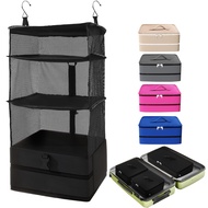 Caroeas Portable Hanging Travel Shelves Bag Suitcase Organizer Carry-on Closet Packing Cubes for Tra