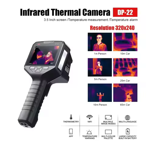 Thermal Imaging Camera 320x240 Wi-Fi Camera Detects Underfloor Heating Leaks 3.5" Highlight LCD Scre