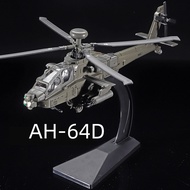 1:64 Scale American Fighter AH-64D Helicopter Flying Airplane Diecast Toy Model Simulation Light Sta