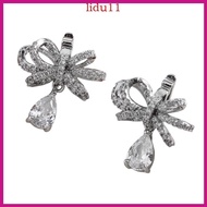 LID Rhinestones Clip on Earbuds Open Ear Removable Ear Accessories Decor for Freeclip