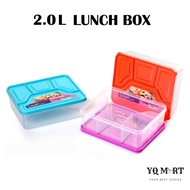 4 Compartment Lunch Box Lunch Box 2L Bpa Free Plastic Lunch Box