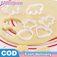 LANfigure 6Pcs/set Kitchen Tool Biscuit Cutters Animal Shaped Plastic Cookie Pastry Fondant Moulds B