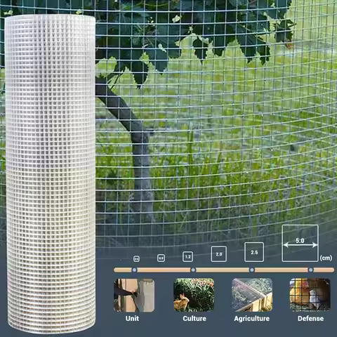 Chicken Wire Mesh Roll, 1 M X 25 M, 25mm Holes, 0.9mm, Aviary Fence Wire Netting Hardware Cloth, Wir