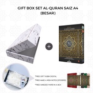 GIFTBOX AL-QURAN WAQAF IBTIDA DAN TAJWID BERWARNA SAIZ A4 (SAIZ BESAR)